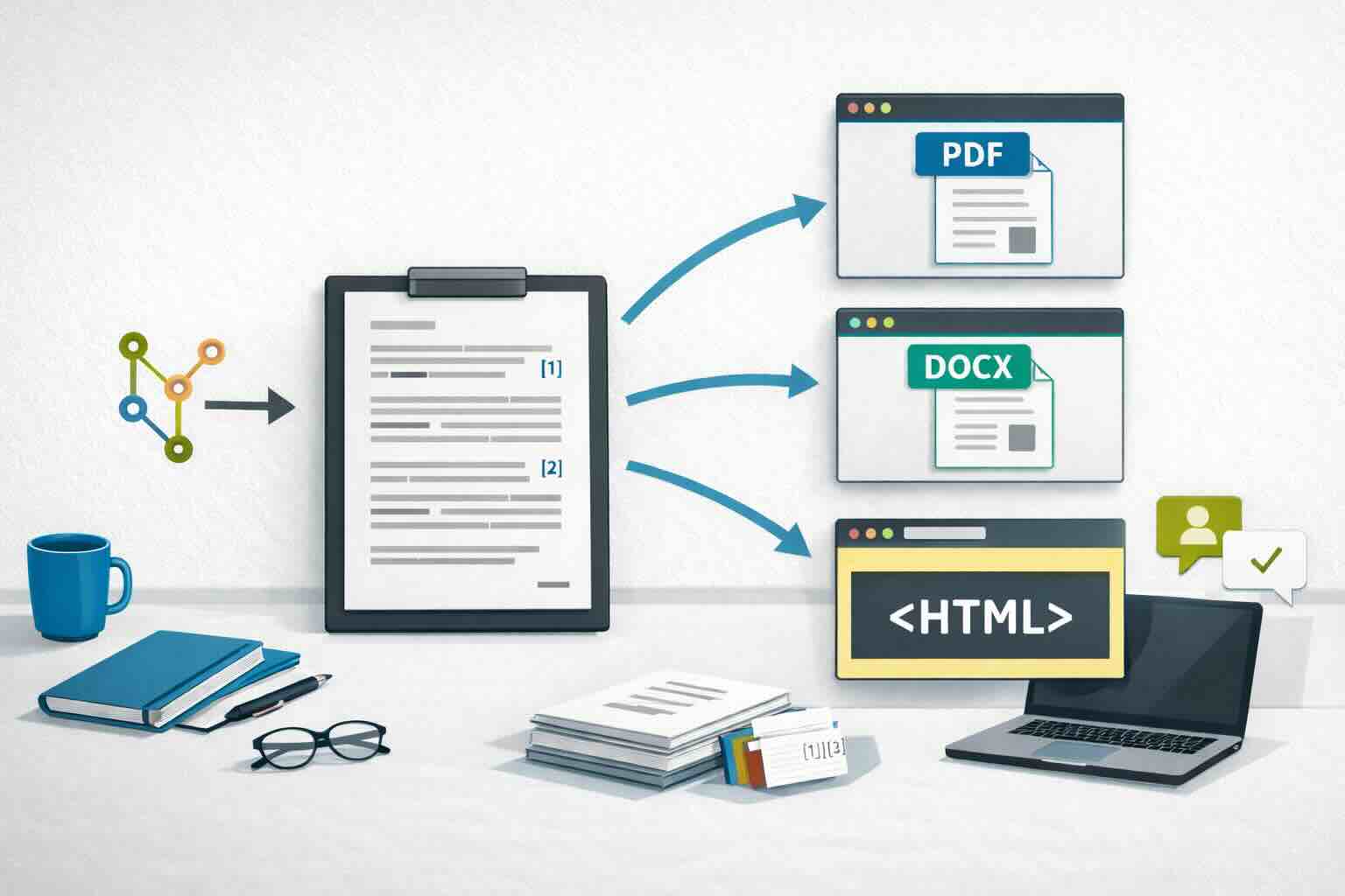 Write Once, Publish Anywhere: Reproducible Writing for Academia and Industry