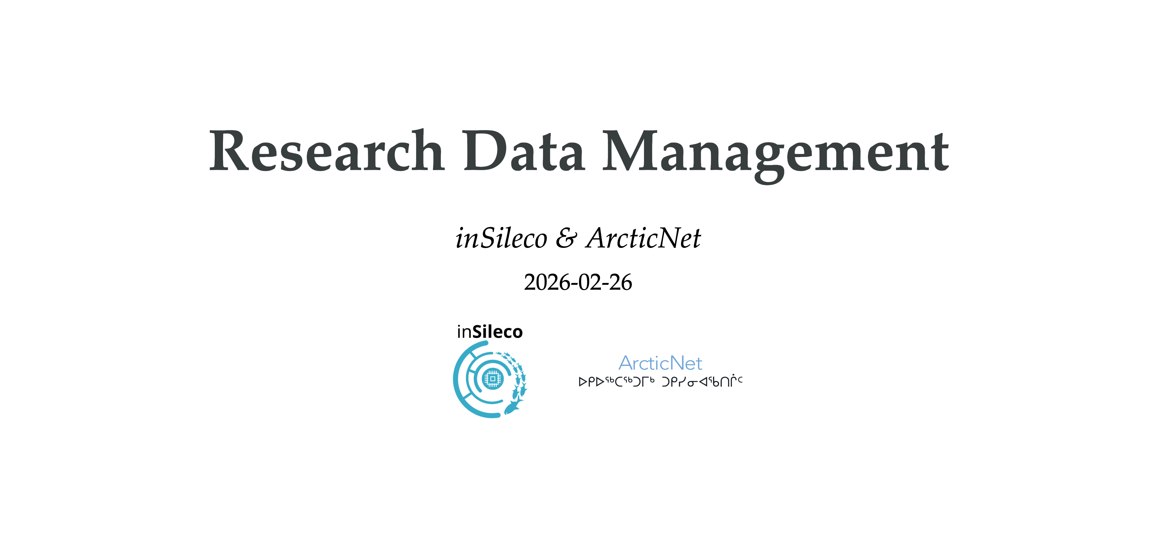 ArcticNet Research Data Management Webinar