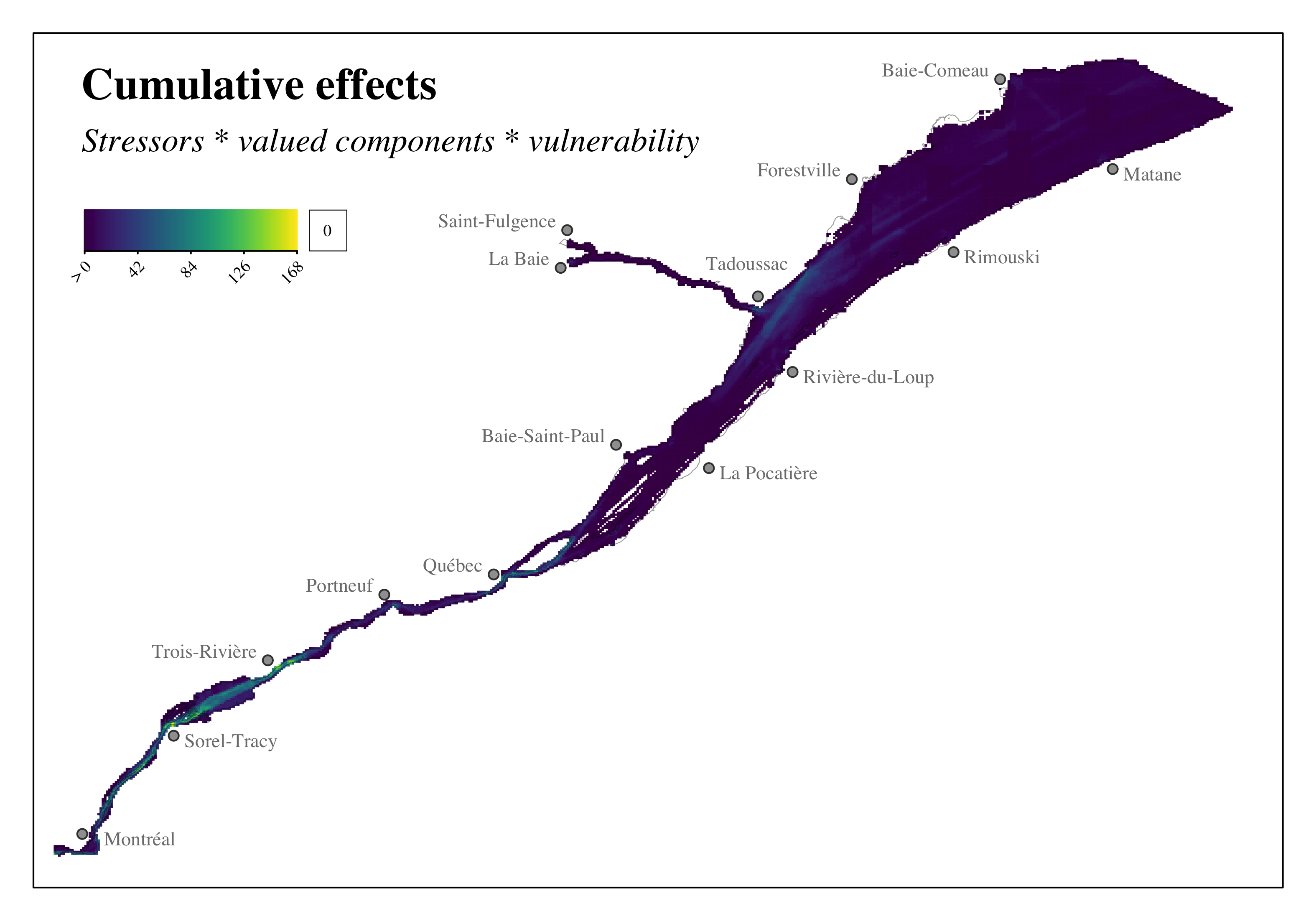 Cumulative effects of marine activities in the St. Lawrence and Saguenay Rivers
