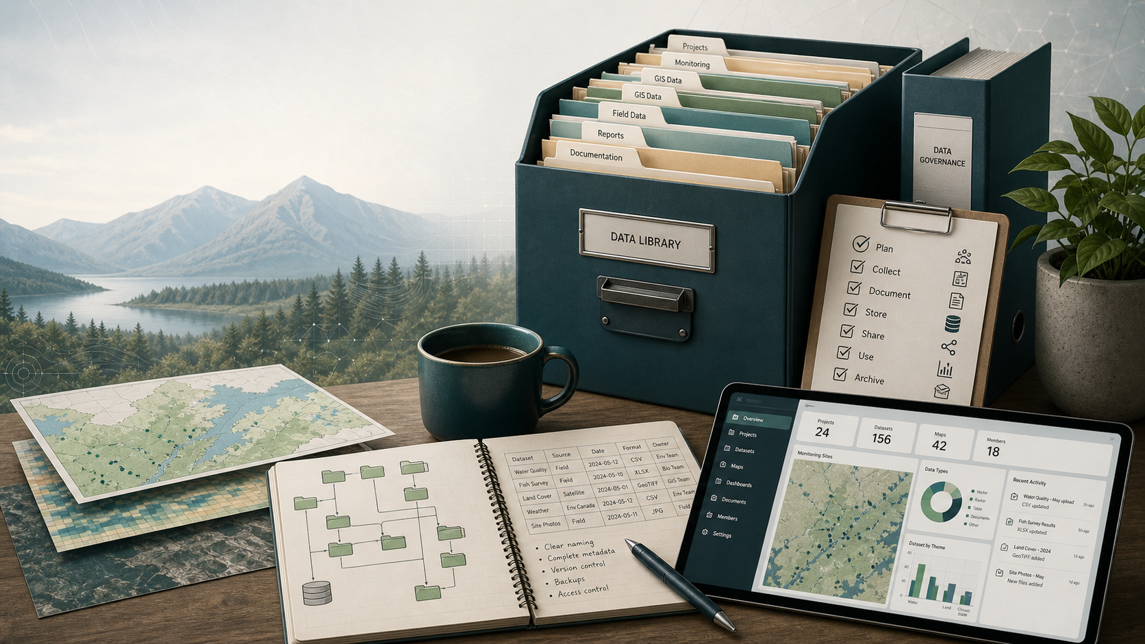 Data Management for Environmental Teams and Organizations workshop cover