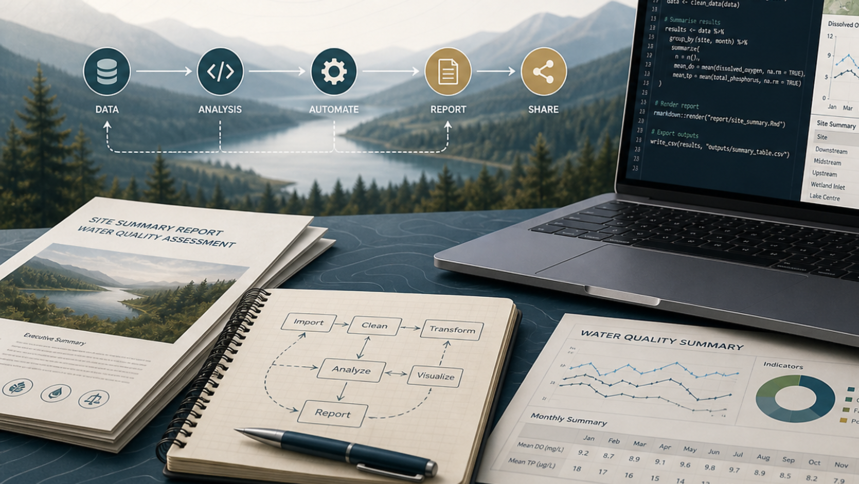 A real workflow around real reporting work