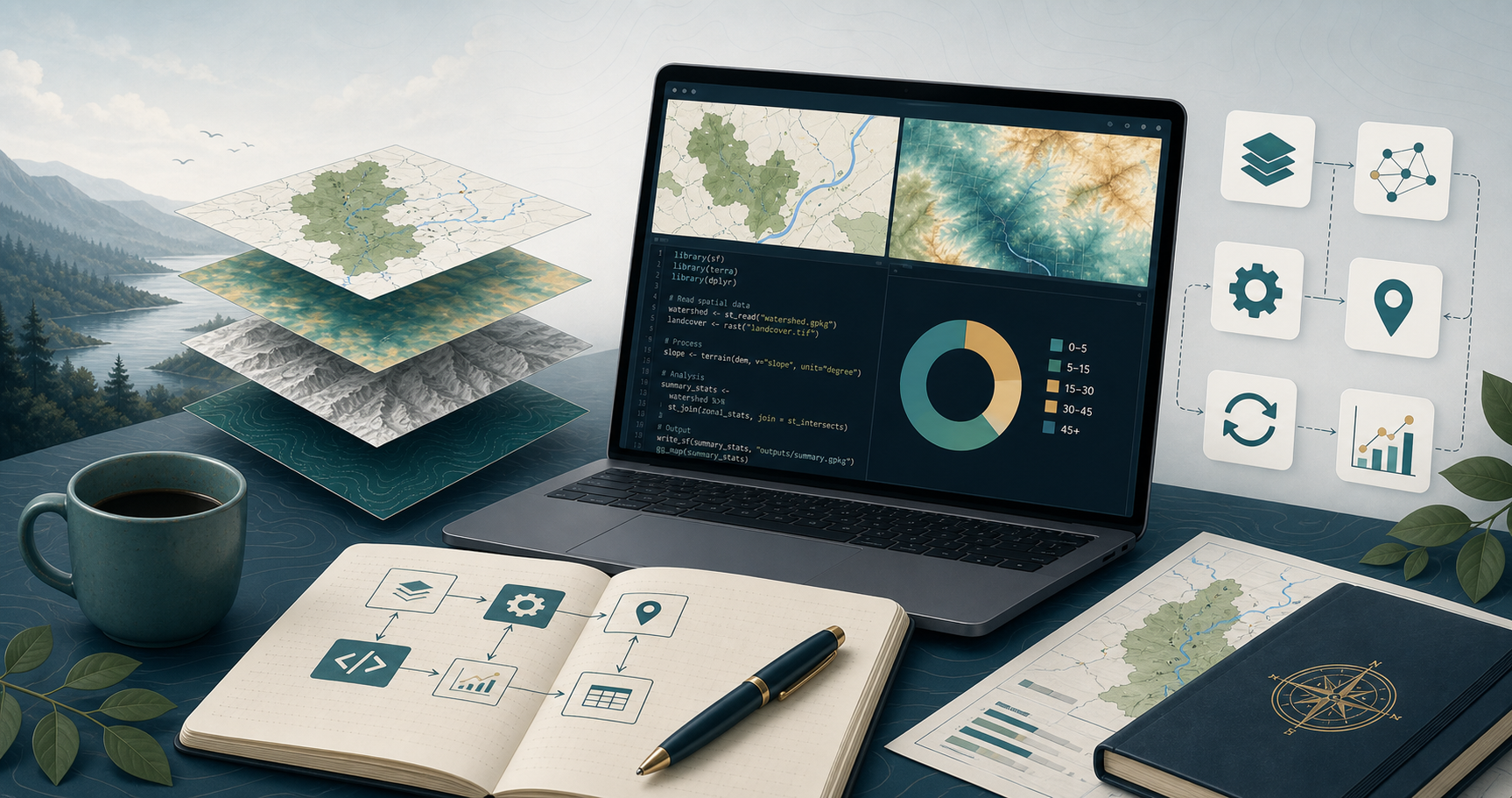 Practical spatial workflows in R