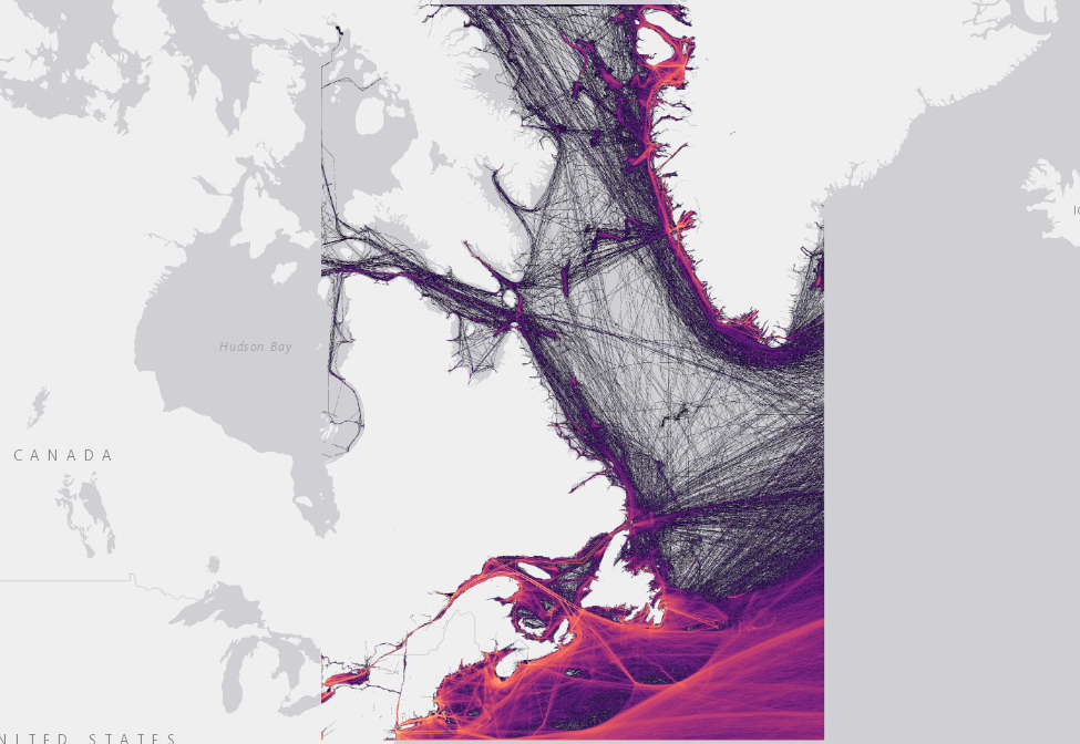 Mapping anthropogenic oil spills and offshore industrial activities in the northwest Atlantic to inform marine conservation and management